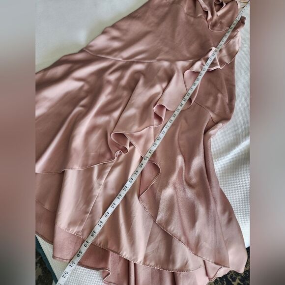 Express Pink Asymmetrical Ruffled Sundress - Picture 6 of 8